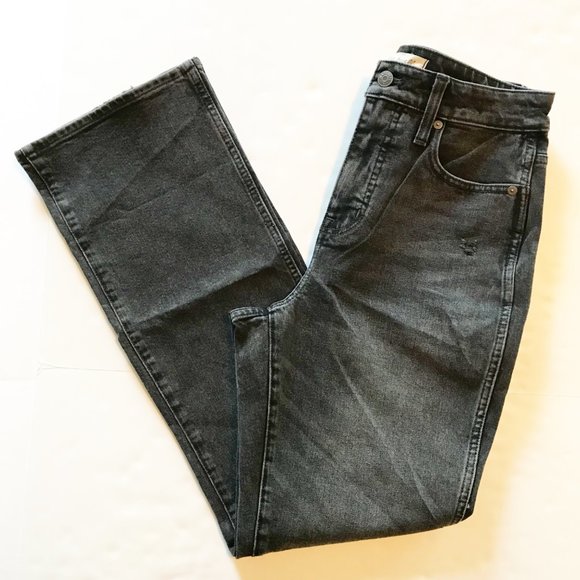 MADEWELL NWT Curvy '90s High Rise Bootcut Jeans Lindale Wash Black Womens 26 - Picture 2 of 12